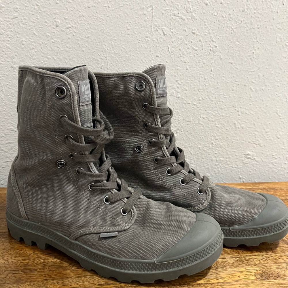 Palladium Men's Gray High-Top Boots